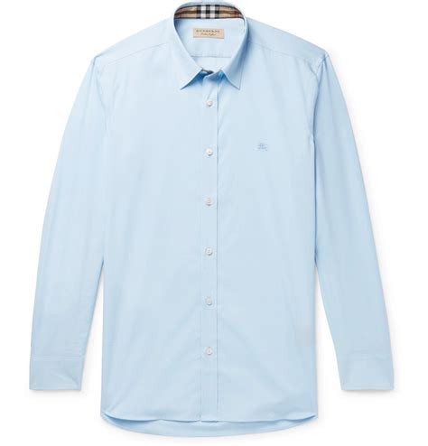 burberry sky blue shirt|Burberry shirts for men black.